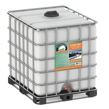 Bare Ground 275 Gallon Skidded Tote  Clear Way Potassium Formate Liquid Deicer PoFo-275T